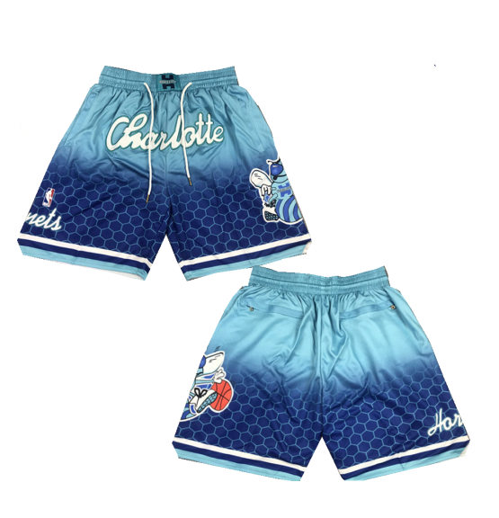 Men's Charlotte Hornets Blue Mitchell & Ness Shorts (Run Small) Men's Charlotte Hornets Blue Mitchell & Ness Shorts (Run Small)